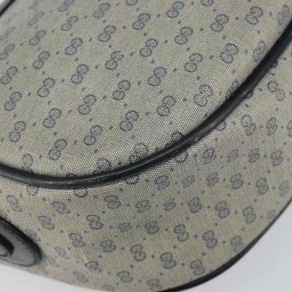 GUCCI Micro GG Supreme Shoulder Bag PVC Navy Gold 001 115 0918 Auth 143245 - Picture 16 of 16